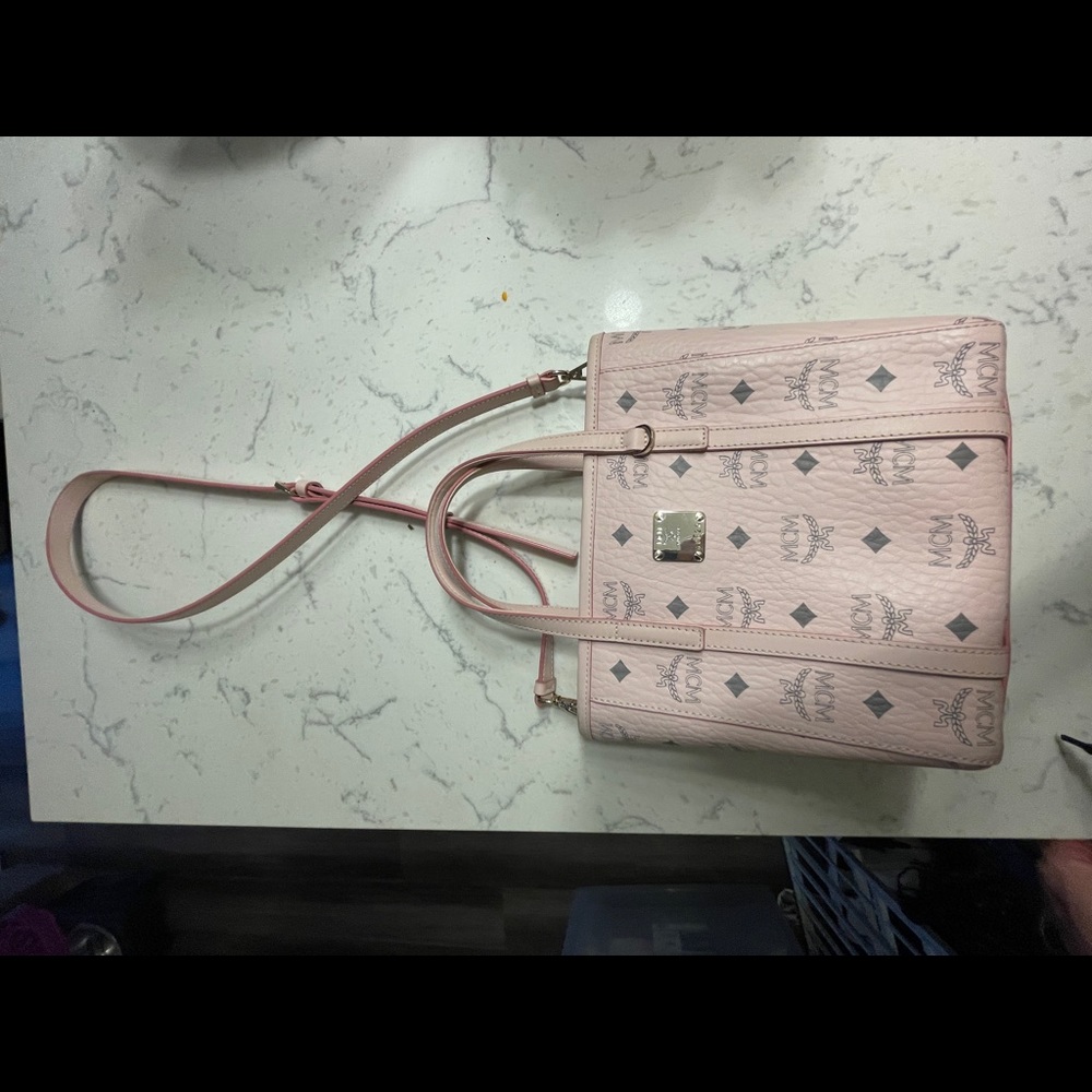 MCM Logo Hobo Bag